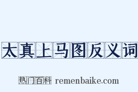 太真上马图反义词是什么意思的图片